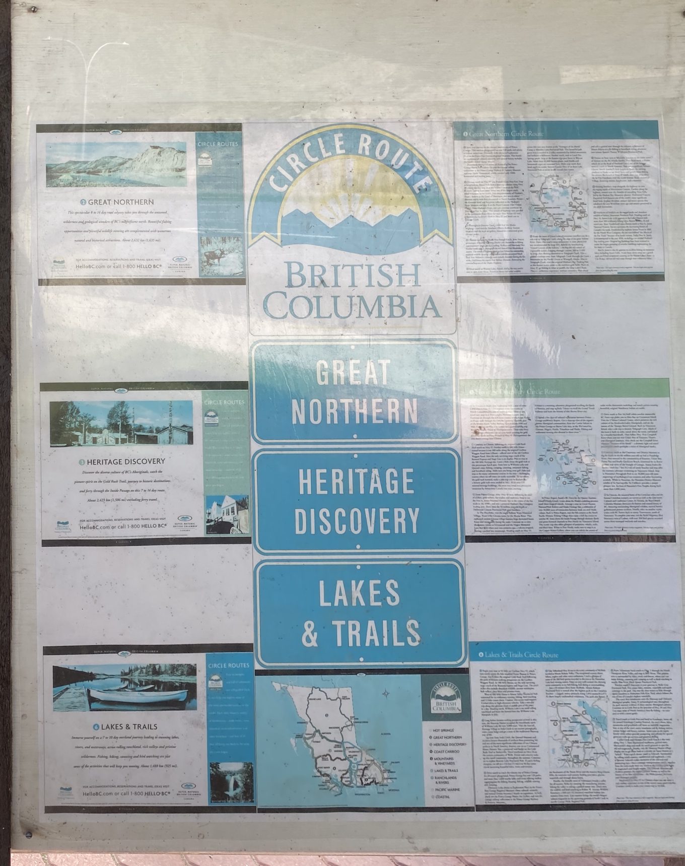 Circle Route British Columbia tourism sign